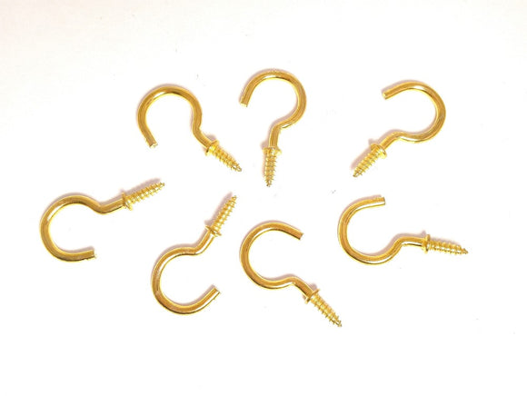 Screw Hooks Value Pack, 3.2 cm (1.25 inch), 185 Pieces Gold